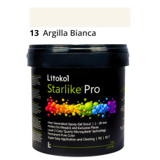 Эпоксидная гелевая затирка Litokol Starlike Pro 13 Argilla Bianca 2,5 кг (STPROARB02.5)
