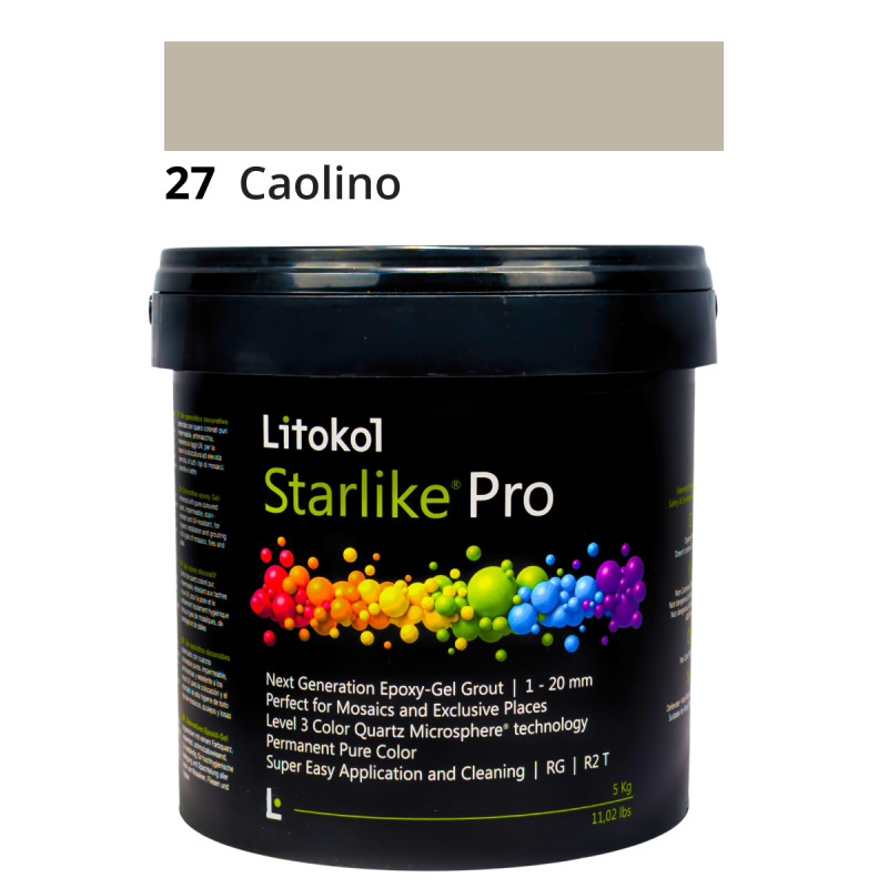 Эпоксидная гелевая затирка Litokol Starlike Pro 27 Caolino 2,5 кг (STPROCAO02.5)