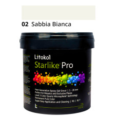 Эпоксидная гелевая затирка Litokol Starlike Pro 02 Sabbia Bianca 2,5 кг (STPROSBN02.5)
