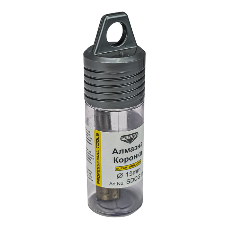 Коронка алмазная Steelring Perfect для керамики и стекла под дрель D15 (SDCG15)