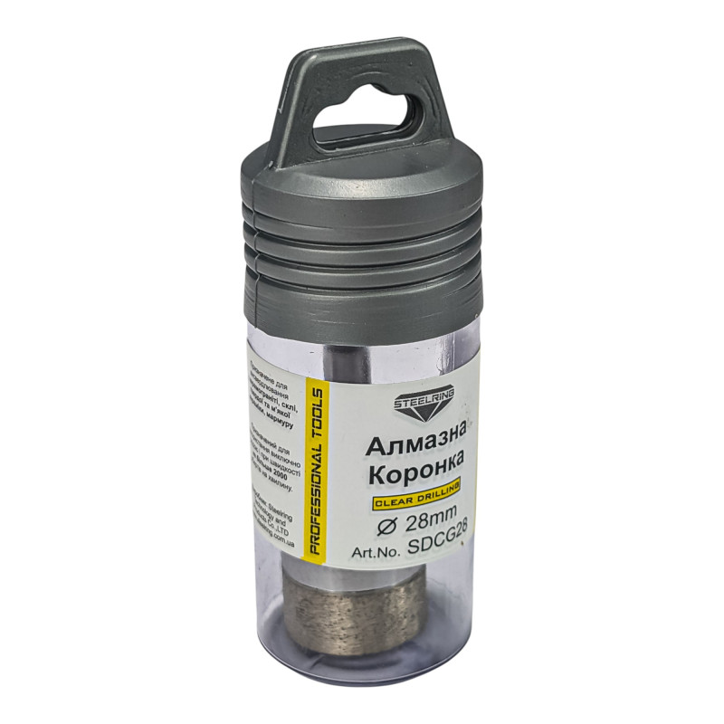 Коронка алмазна Steelring Perfect для кераміки та скла під дриль D28 (SDCG28)