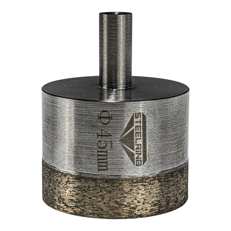Коронка алмазная Steelring Perfect для керамики и стекла под дрель D45 (SDCG45)