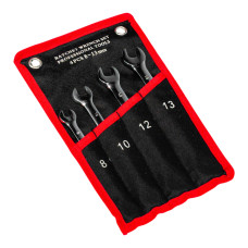 Набор гаечных ключей с трещоткой 8, 10, 12, 13 + чехол (UT0194)