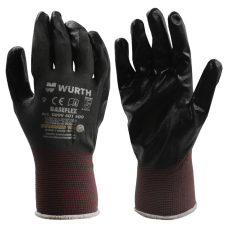 Перчатки защитные WURTH BASEFLEX с нитриловым покрытием р. 9 (0899401509)