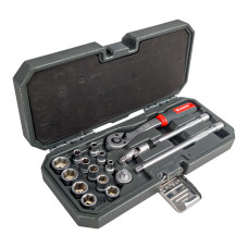 Набор торцевых головок с трещоткой WURTH RED STRIPE 1/4IN, 17 шт (5763114017)