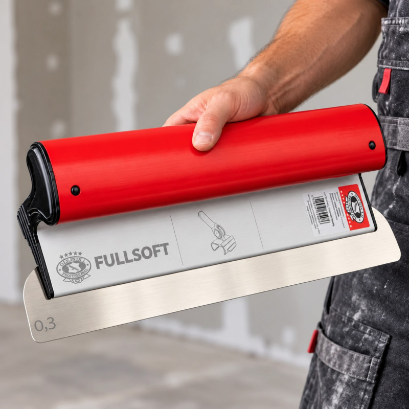 Шпатель механический OLEJNIK FULLSOFT 400×0,3 мм со сменным лезвием (1239400G3FS)
