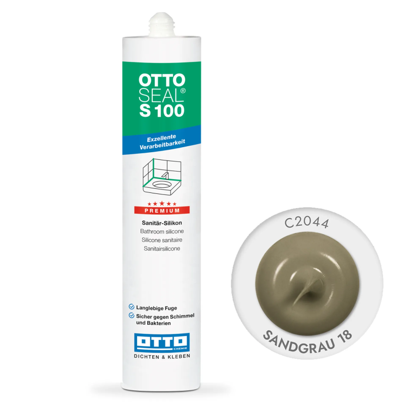Силиконовый герметик OttoSeal S100 С2044 песочно-желтый, 300мл (S100C2044)