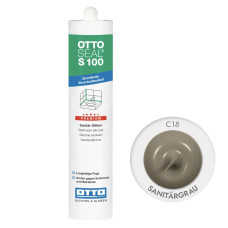 Санітарний силіконовий герметик OTTOSEAL S100 C18 Sanitärgrau, 300 мл (OTS100C18)