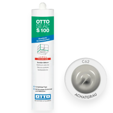 Санитарный силиконовый герметик OTTOSEAL S100 C62 Achatgrau, 310 мл (OTS100C62)