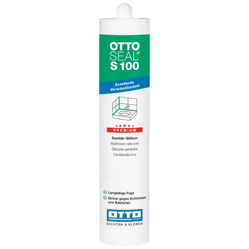 Санитарный силиконовый герметик OTTOSEAL S100 C59 Rubinrot, 300 мл (OTS100C59)
