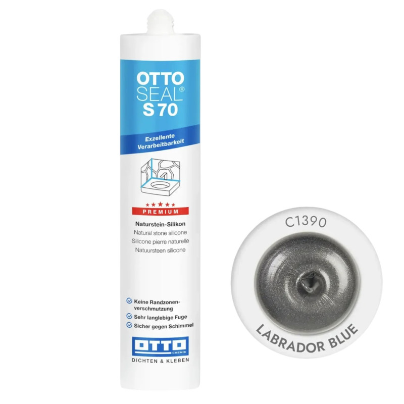 Санітарний силіконовий герметик OTTOSEAL S70 C1390 Labrador Blue, 310 мл (OTS70C1390)