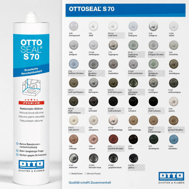 Силіконовий герметик OTTOSEAL S70 C26 Sunset захід сонця, 310 мл (OTS70C26)