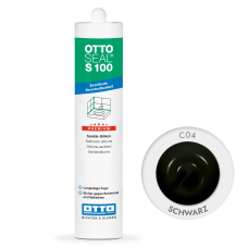 Санитарный силиконовый герметик OTTOSEAL S100 C04 Schwarz (черный), 300 мл (OTS100C04)