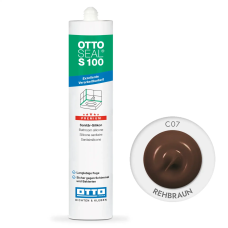 Санитарный силиконовый герметик OTTOSEAL S100 C07 Rehbraun, 300 мл (OTS100C07)