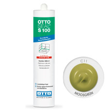 Санитарный силиконовый герметик OTTOSEAL S100 C11 moosgrün, 300 мл (OTS100C11)