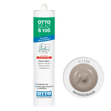 Санитарный силиконовый герметик OTTOSEAL S100 C1104 Mandelbraun 300 мл (OTS100C1104)