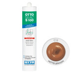 Санитарный силиконовый герметик OTTOSEAL S100 C15 Mittelbraun, 300 мл (OTS100C15) – Фото №1