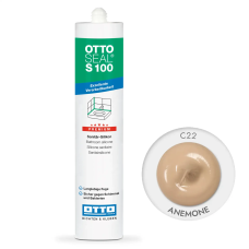 Санитарный силиконовый герметик OTTOSEAL S100 C22 Anemone (серо-бежевый) (300 ml), 300 мл (OTS100C22)