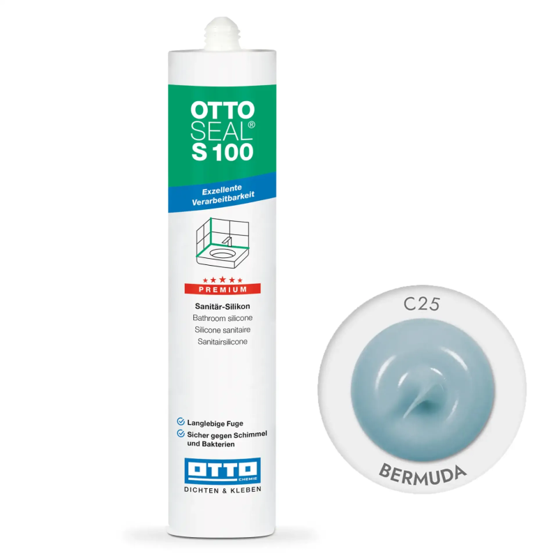 Санітарний силіконовий герметик OTTOSEAL S100 С25 Bermuda (300 ml) (OTS100C25)