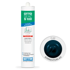 Санитарный силиконовый герметик OTTOSEAL S100 С42 синий (sorrentoblau), 300 мл (OTS100C42)