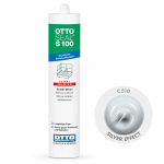 Санітарний силіконовий герметик OTTOSEAL S100 C510 lichtgrau (світло-сірий), 300 мл (OTS100C510) – Фото №1