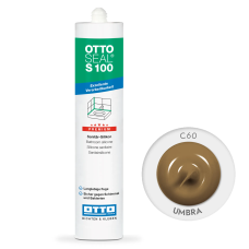 Санитарный силиконовый герметик OTTOSEAL S100 C60 Umbra, 300 мл (OTS100C60)