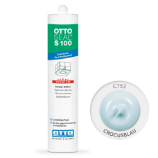 Санитарный силиконовый герметик OTTOSEAL S100 C753 шафрано-голубой, 300 мл (OTS100C753)