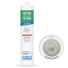 Силиконовый герметик OttoSeal S100 С77 шелково-серый, 300мл (OTS100C77)