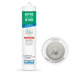 Санитарный силиконовый герметик OTTOSEAL S100 C8678 Silbergrau, 300 мл (OTS100C8678) – Фото №1
