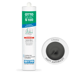 Санитарный силиконовый герметик OTTOSEAL S100 C8683 Matt Anthrazit, 300 мл (OTS100C8683) – Фото №1