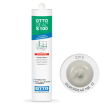 Санітарний силіконовий герметик OTTOSEAL S100 C910 Silbergrau, 300 мл (OTS100C910) – Фото №1