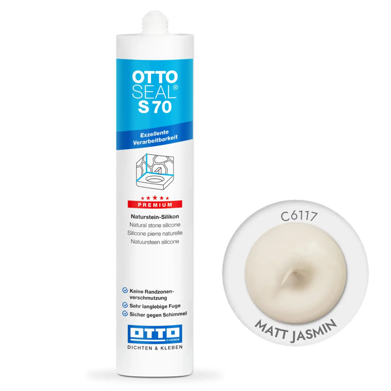 Силіконовий герметик OTTOSEAL S70 С6117 жасмін матовий, 310 мл (OTS70C6117)