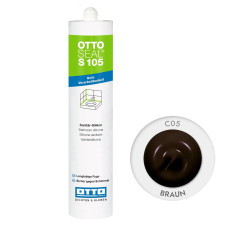 Санітарний силіконовий герметик OTTOSEAL S105 С05 коричневий, 310 мл (OTS105C05)