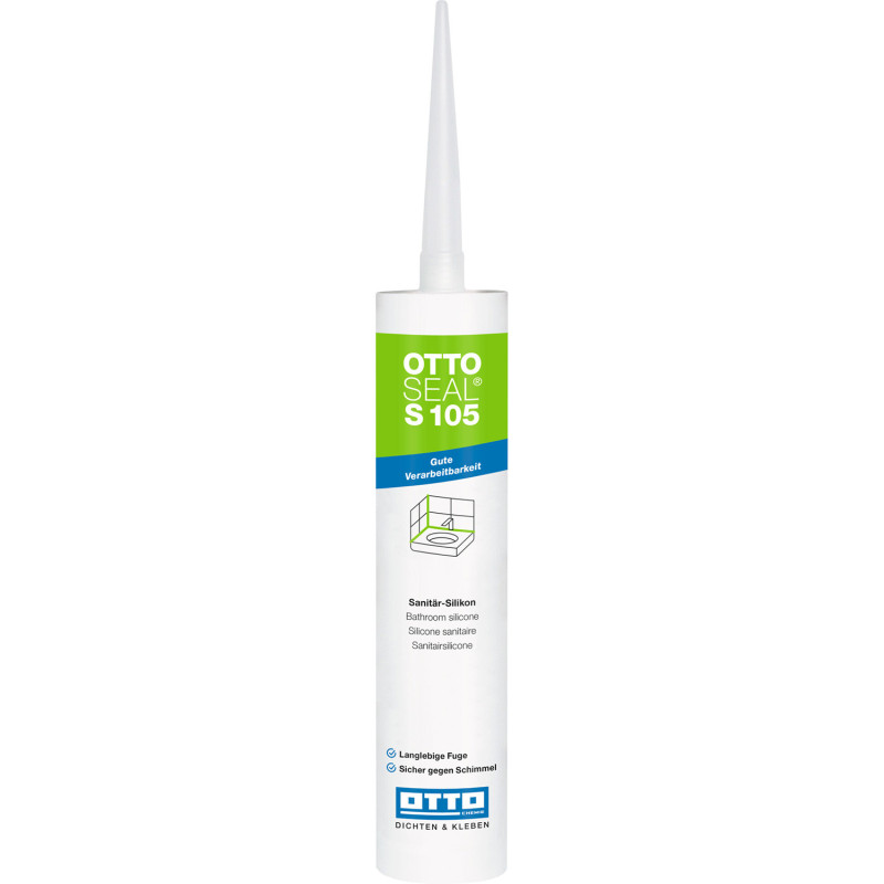 Санитарный силиконовый герметик OTTOSEAL S105 С00 прозрачный, 310 мл (OTS105C00)