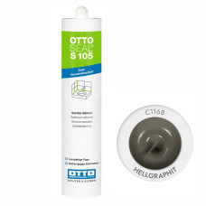 Санитарный силиконовый герметик OTTOSEAL S105 С1168 серый цемент, 310 мл (OTS105C1168)