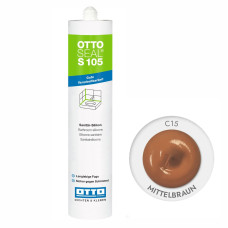 Силиконовый герметик OTTOSEAL S105 C15 Mittelbraun (светло-коричневый) 300 ml (OTS105C15)