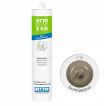 Санитарный силиконовый герметик OTTOSEAL S105 C18 Sanitargrau (санитарный серый) 300 ml (OTS105C18) – Фото №1