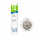Санитарный силиконовый герметик OTTOSEAL S105 C776 Grau15 (темно-серый), 300мл (OTS105C776) – Фото №1