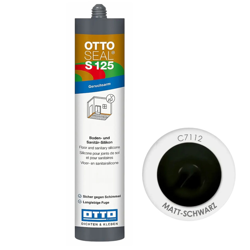Cиликоновый герметик Ottoseal S125 C7112 Matt Schwarz 310 ml (OTS125C7112)