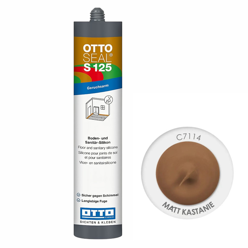 Силиконовый герметик Ottoseal S125 C7114 Matt Kastaniel 310 ml (OTS125C7114)