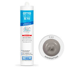 Силиконовый герметик OTTOSEAL S70 С43 серый манхэттен, 310 мл (OTS70C43)
