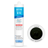 Силиконовый герметик OTTOSEAL S70 С6114 черный матовый, 310 мл (OTS70C6114)