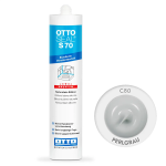 Силиконовый герметик OTTOSEAL S70 C80 Perlgrau (жемчужно-серый), 310 мл (OTS70C80) – Фото №1
