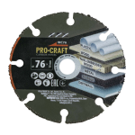 Диск відрізний Procraft WC76  Ø76 10мм (000076) – Фото №1