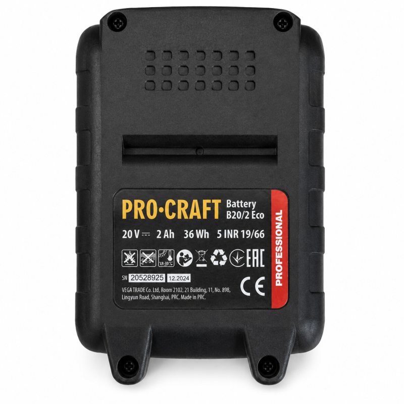 Акумулятор Pro-Craft 20V 2 А·год для інструменту (010101)