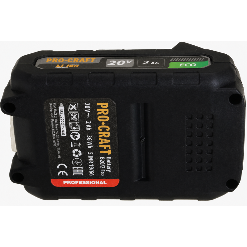 Акумулятор Pro-Craft 20V 2 А·год для інструменту (010101)