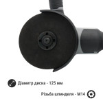 Акумуляторна кутова шліфмашина Procraft Industrial AG-125A 125 мм, без АКБ і ЗП (101253) – Фото №11