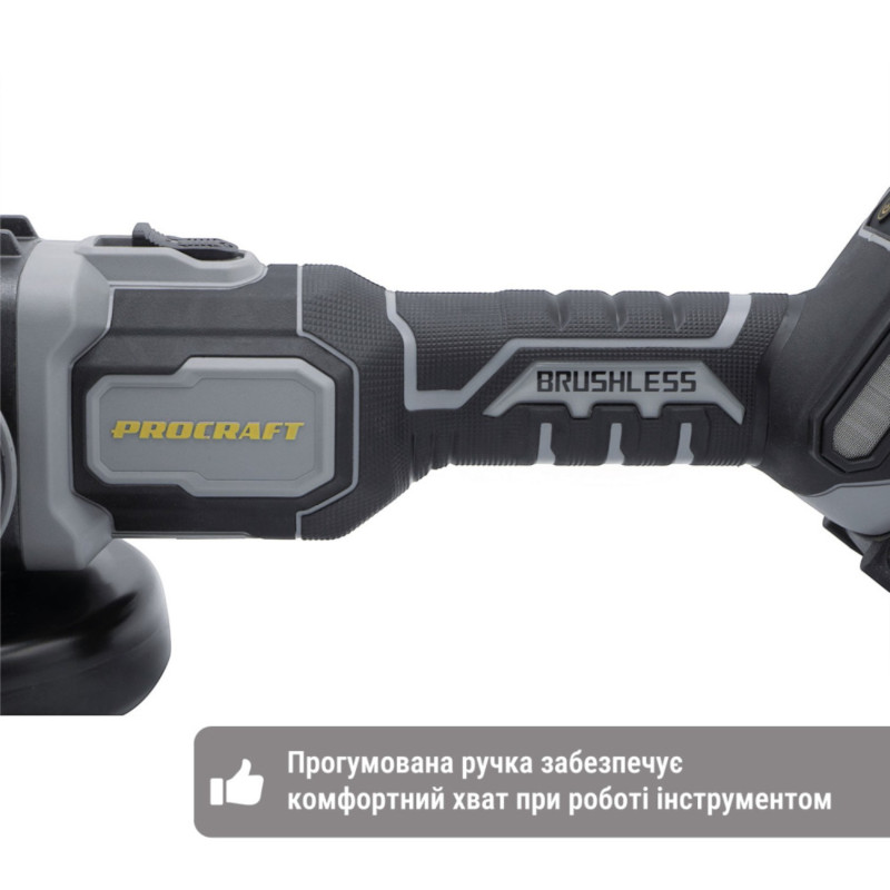 Акумуляторна кутова шліфмашина PRO-CRAFT AG-125B без АКБ (101254)