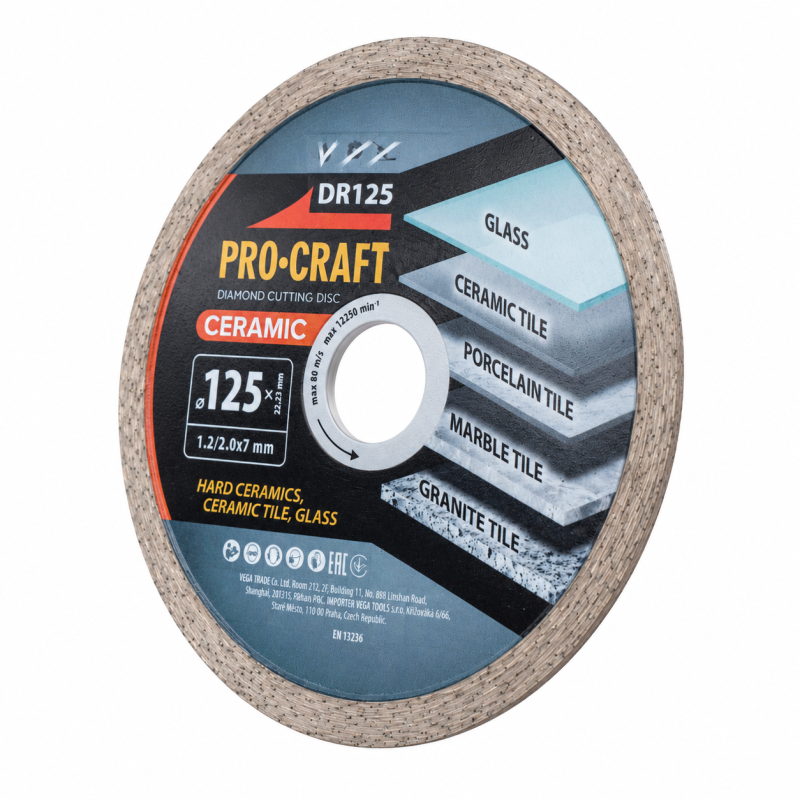 Алмазний диск Procraft DR125 Ø125 22,23x2.0мм (DR1250)