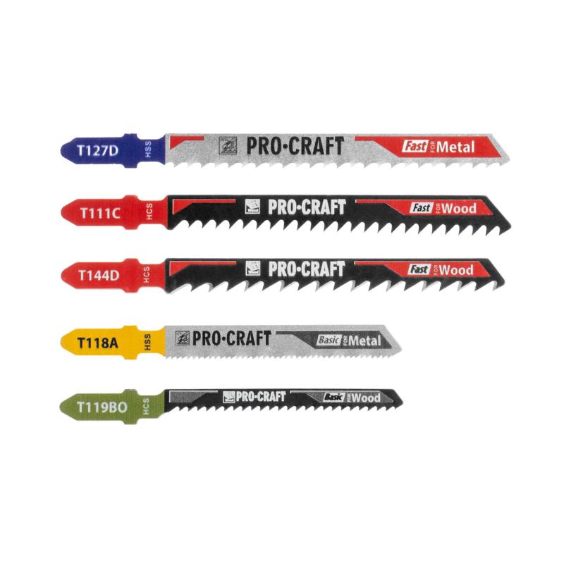 Набір полотен для лобзика Procraft JB5 5шт (JB5000)
